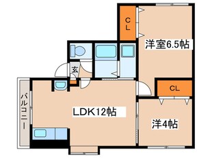 月寒ハイツの物件間取画像